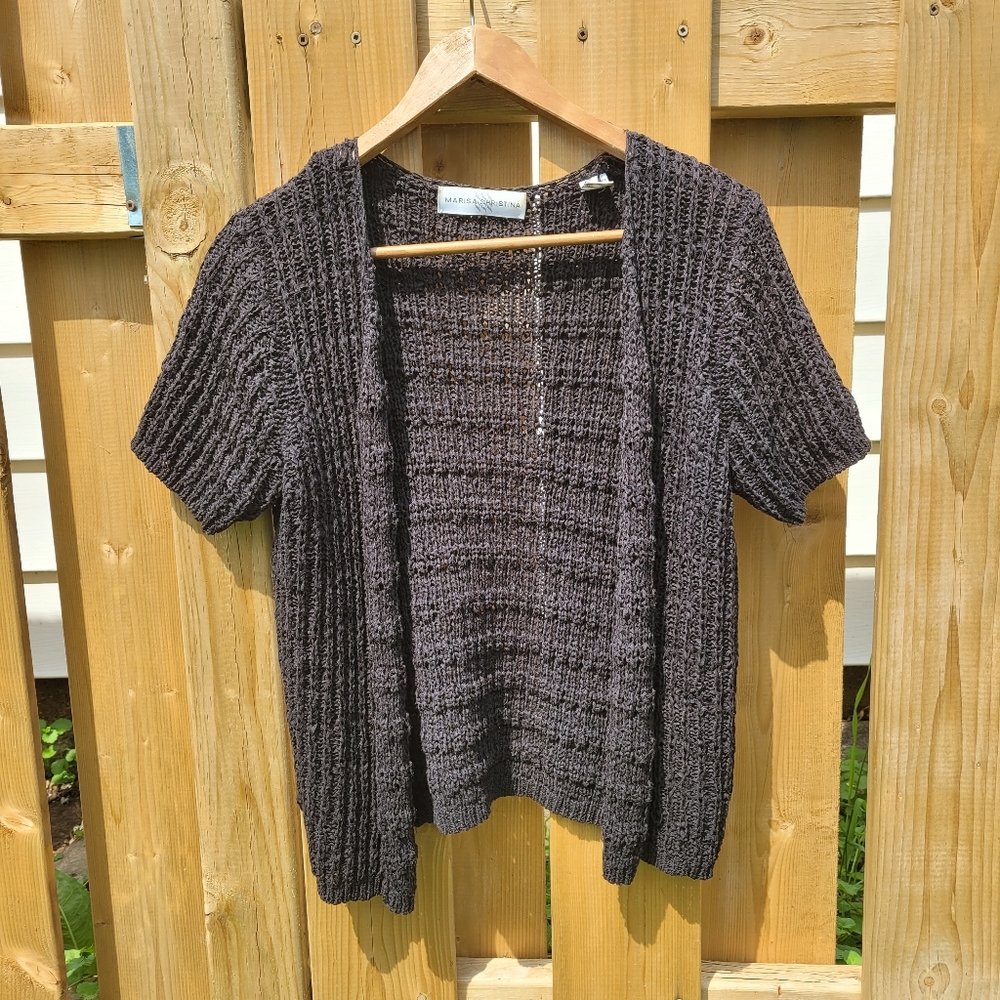 Knit black cardigan